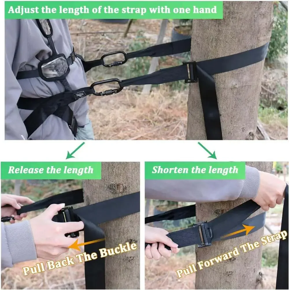 Tree Climbing Belt, Adjustable Lineman'S Strap for Hunting, Hanging Stand